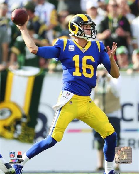 Jared Goff in Action Los Angeles Rams NFL Football 8" x 10" Photo ...