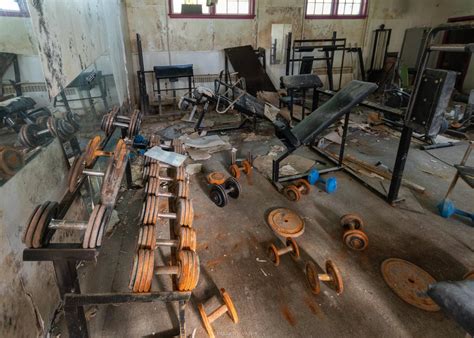 An awesome old school gym in the basement of an abandoned church in Northern Ontario : ontario