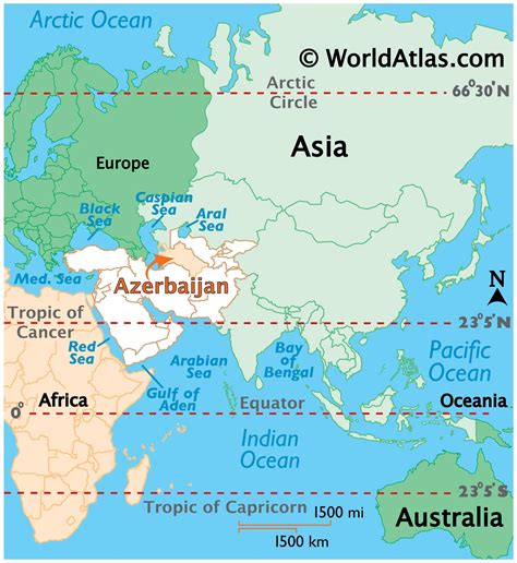 Azerbaijan Map / Geography of Azerbaijan / Map of Azerbaijan - Worldatlas.com