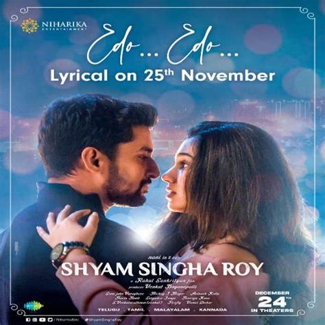 Shyam Singha Roy Songs Download | Nani's Shyam Singha Roy Naa Songs