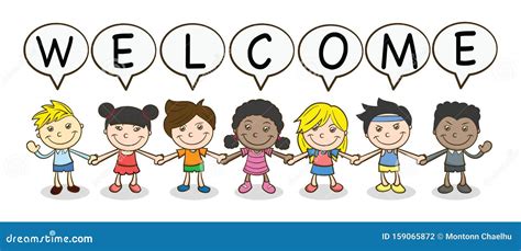 Welcome-kids Vector Illustration | CartoonDealer.com #31866078