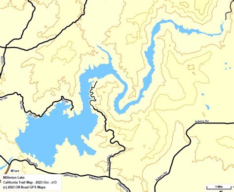 Millerton Lake SRA - California Trail Map