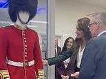 Video: Kate admires royal mannequin named 'Oliver' inside textile mill | Daily Mail Online