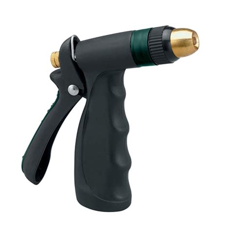 Orbit Compact Adjustable Hose Spray Nozzle w/ Brass Head - Water ...