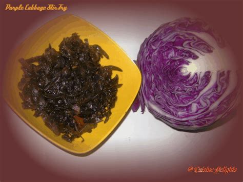 Purple Cabbage Stir Fry - Cuisine delights