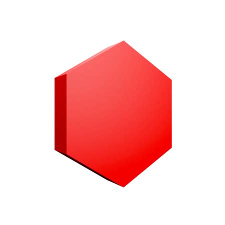 Premium Hexagon 3D Illustration download in PNG, OBJ or Blend format