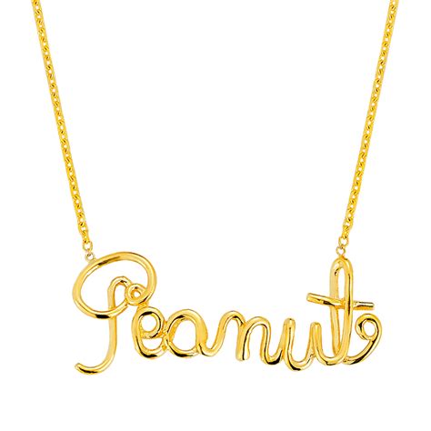 Wire Word Necklace – Baby Gold