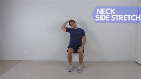 Seated Neck Side Flexion Stretch Exercise For Older Adults — More Life ...