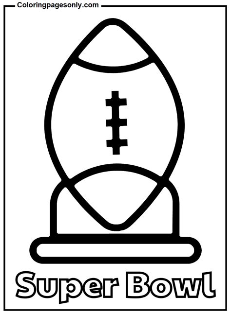 American Football Ball Coloring Page - Free Printable Coloring Pages