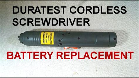 Duratest Screwdriver Battery Replacement - YouTube