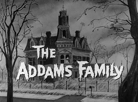 The Addams Family title card | Haunted Houses | Pinterest