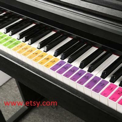Pin on Piano Keys Stickers for Learning USA and Australia