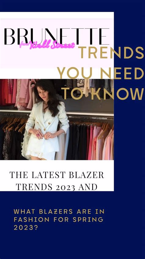 Spring summer 2023 blazer trends – Artofit