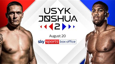 Anthony Joshua vs Oleksandr Usyk epic heavyweight rematch will be ...