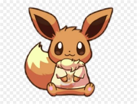 #eevee #pokemon #kawaii - Imagenes De Kawaii Eevee, HD Png Download ...