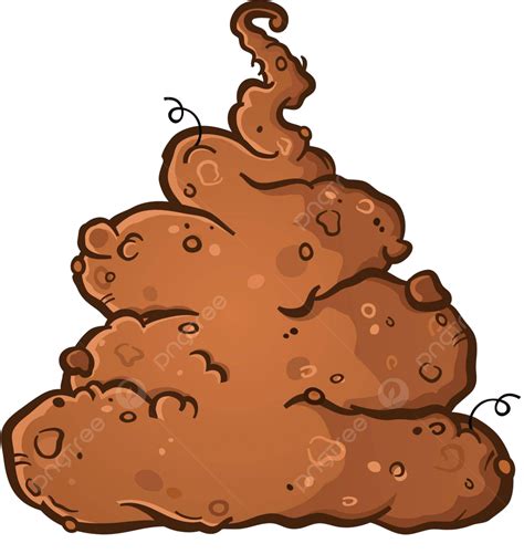 Pile Of Stinky Putrid Poop Cartoon Vector Organic Constipation Vector, Vector, Organic ...