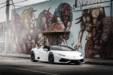 wallpaper lamborghini, huracan, white, side view HD : Widescreen : High ...