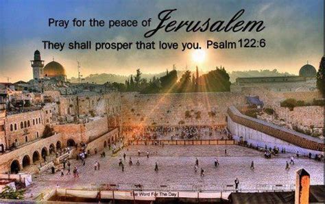 Pray for the peace of Jerusalem. Daily. ~ DuckDynastyaCable