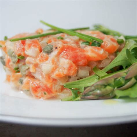 Salmon tartare - Caroline's Cooking