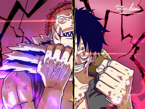 2732x2048 Resolution Charlotte Katakuri x Monkey Luffy One Piece Fan ...