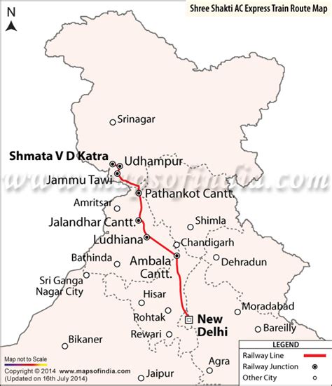 Vande Bharat Delhi Katra Map