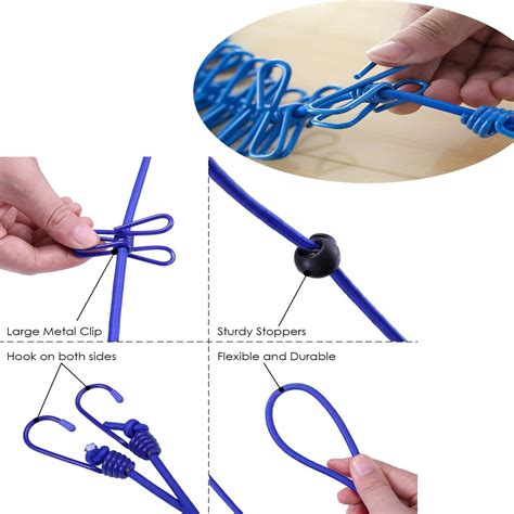 Pack Portable Clothesline Retractable Portable Travel Outdoor Windproof Clothes 760960980346 | eBay