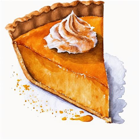Thanksgiving Pumpkin Pies Clip Art