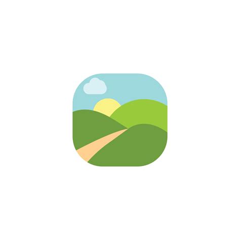 Hill icon vector illustration template design 13358880 Vector Art at Vecteezy