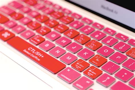 Hot Pink Excel Keyboard Cover • KeyCuts