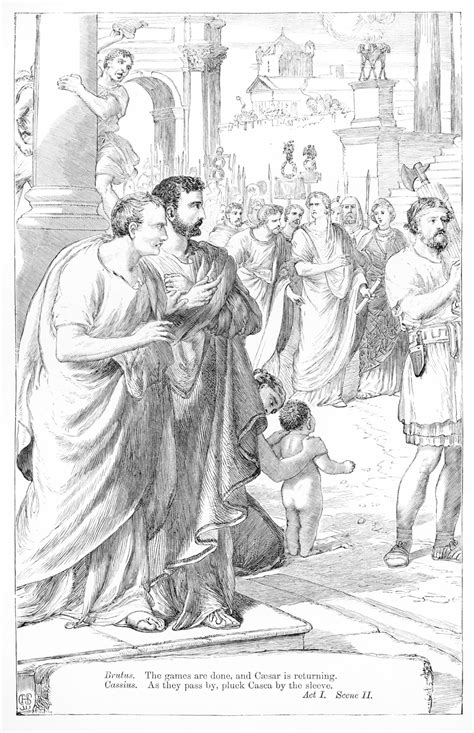 Cassius and Brutus | Victorian Illustrated Shakespeare Archive