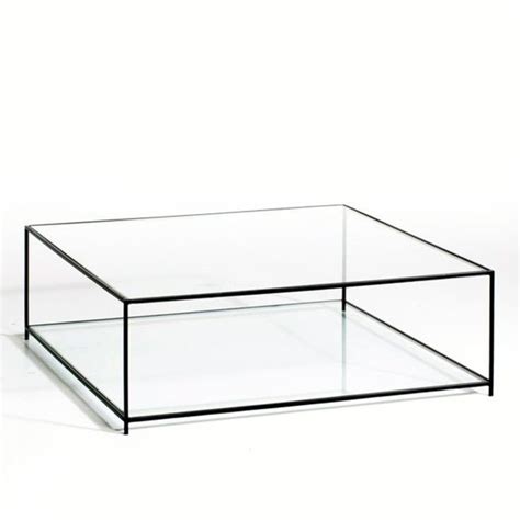 Sybil Square Tempered Glass Coffee Table | Table basse carrée, Table basse, Table basse verre
