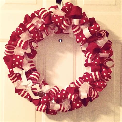 DIY ribbon wreath - idea and directions from www.quadcitymomsblog.com ...