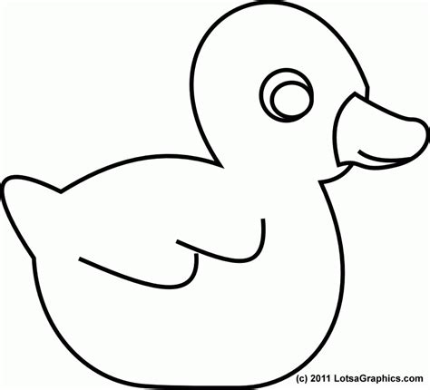 Outline Of Duck - Coloring Home