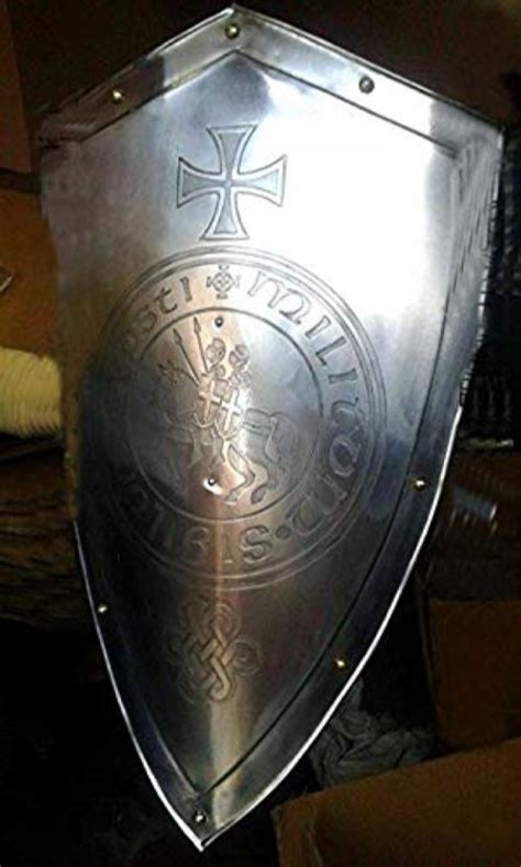 Medieval Knight Shield 36 inches Handcrafted Battle Armor Medieval ...