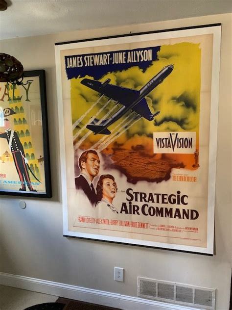 Strategic Air Command movie poster | Strategic air command, Hanging art, Hanging