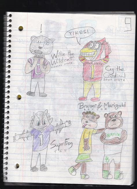 Big 12 Mascots (Part 2) by HaydenDoodles on DeviantArt