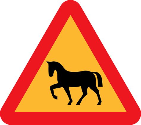 Download Horse Crossing Roadsign Road Sign Royalty-Free Vector Graphic - Pixabay