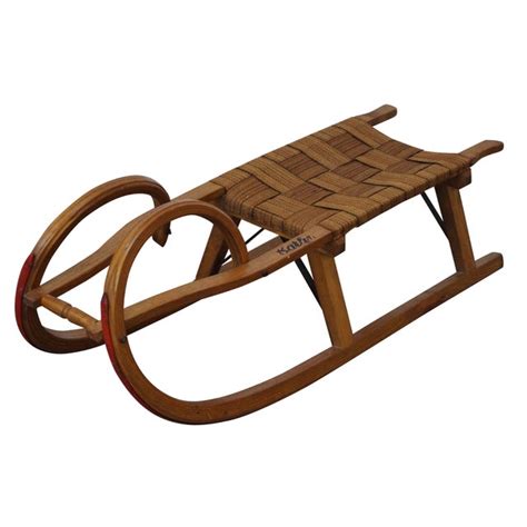 Vintage Wood Toboggan Sled | Chairish