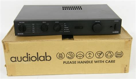 Audiolab 8000s pre/power amp, original box and manual