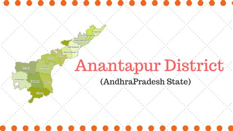 Anantapur District with Mandals and Tourist Places - AP State