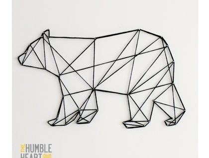 STRING ART ANIMALS - Google Search Geometric Bear, Geometric Drawing, Geometric Tattoos ...