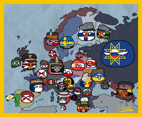 My Kaiserredux Headcanon, Countryballs map (Europe) : r/kaiserredux