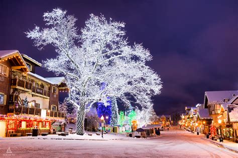 Photo of the Moment: The Lights of Downtown Leavenworth at Dawn – Icicle TV