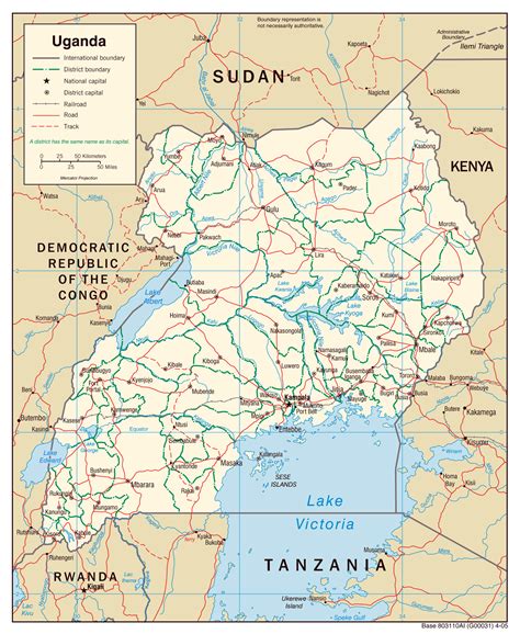 Detailed Regions Map Of Uganda Uganda Detailed Regions Map Vidiani | Images and Photos finder