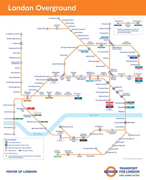 London Overground Gospel Oak to Barking Line station list & map