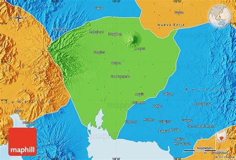 Political Map of Pampanga