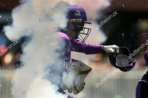 Hobart Hurricanes Players Take Field During Editorial Stock Photo ...