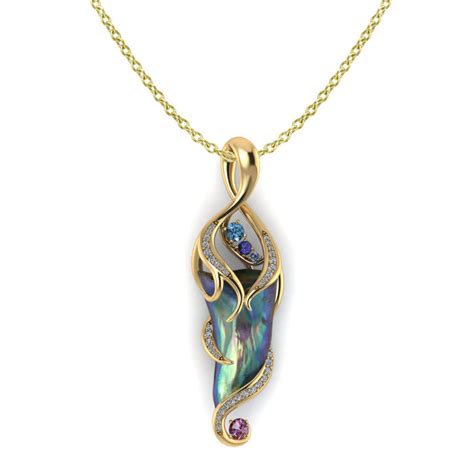 Abalone Pearl Necklace - Jewelry Designs