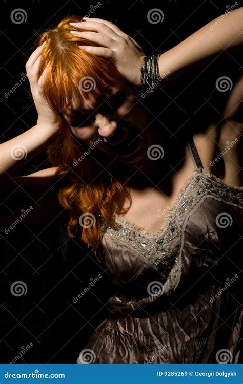 Woman shouting loudly stock image. Image of female, loneliness - 9285269