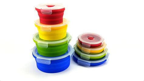 Collapsible Food Storage Containers Silicone Bento Lunch Box - Buy ...